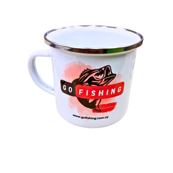 Taza esmaltada para campamento
