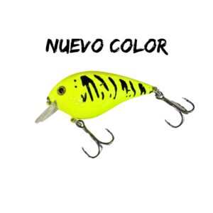 Crankbait paleta corta - AMARILLO con atigrado NEGRO
