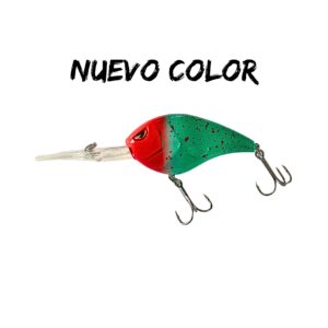 Crankbait - Paleta larga - ROJO con VERDE (Zanahoria)